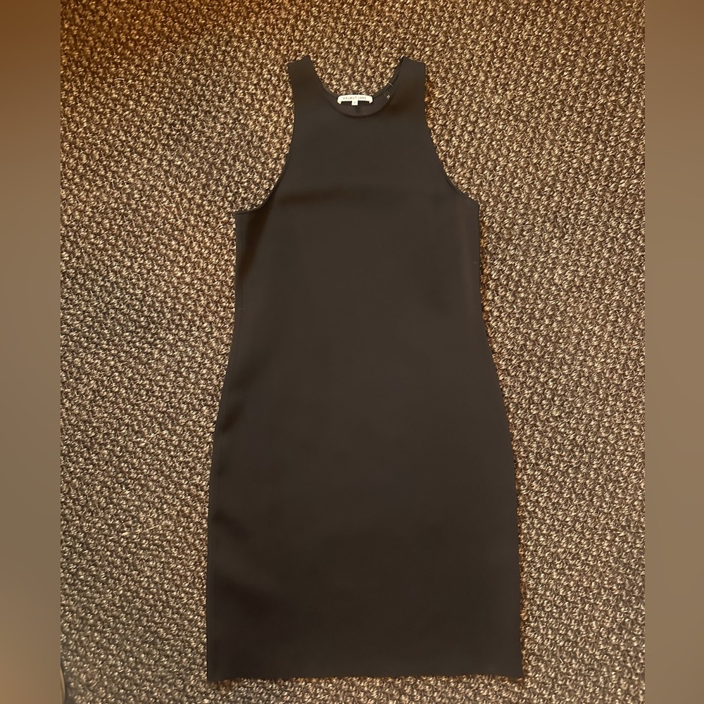 Helmut Lang technical neoprene black dress